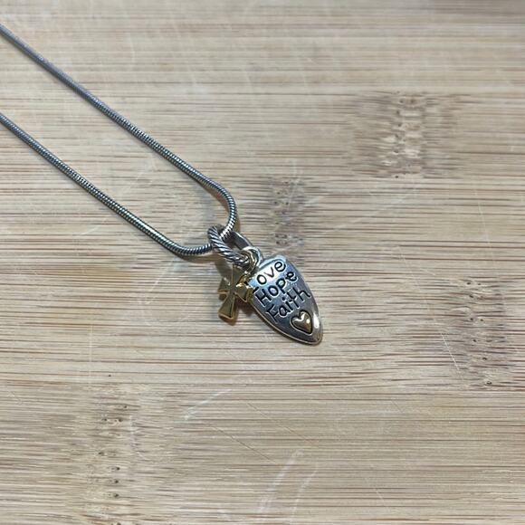 Brighton Jewelry - BRIGHTON love hope faith necklace‎